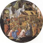 Sandro Botticelli filippo lippi,Adoration of the Magi (mk36) oil on canvas
